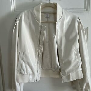 House of Harlow 1960 Cream Bomber Jacket